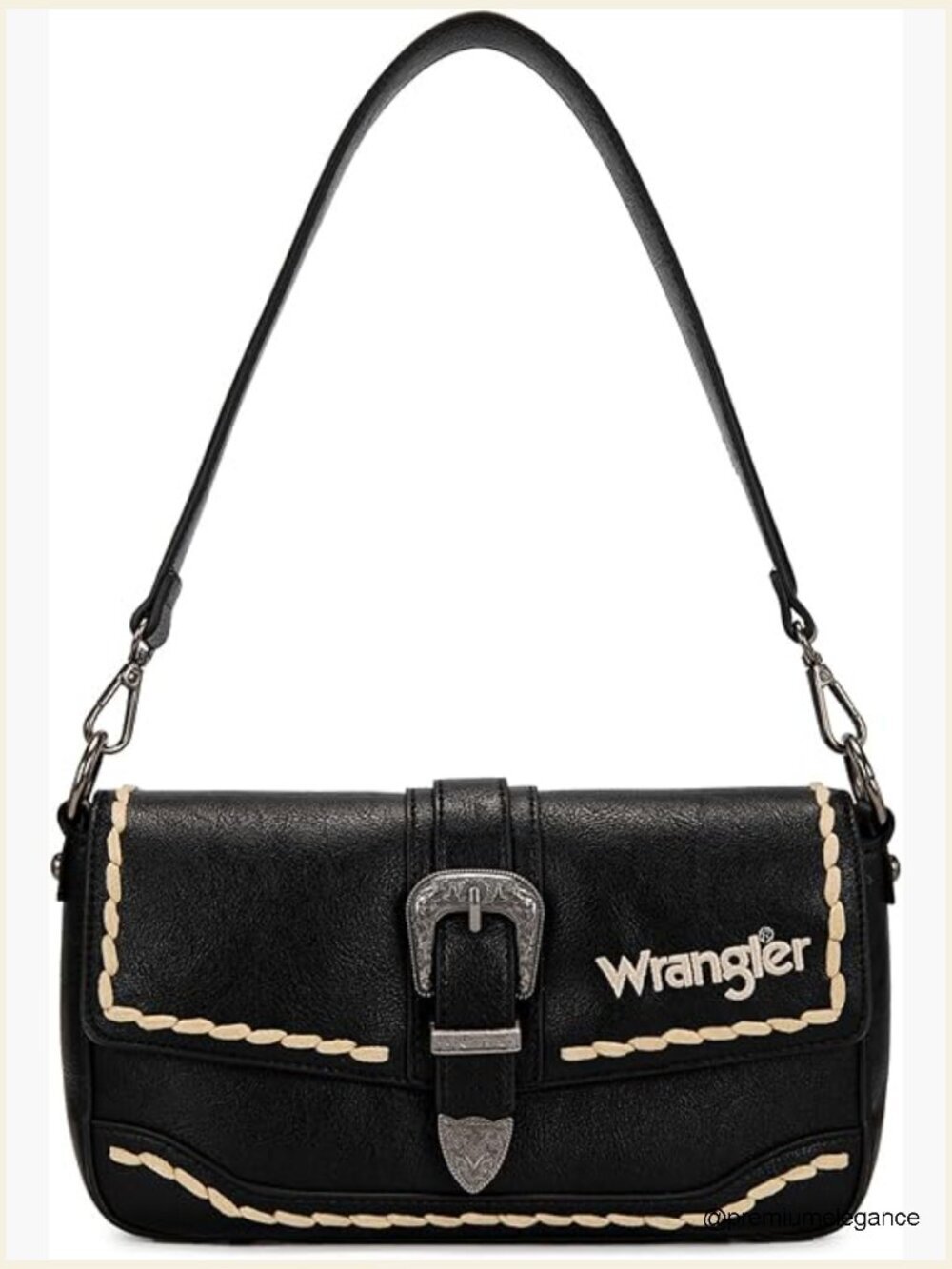 Vintage Cowgirl Western Flap Hobo Bag Crossbody Purse Faux Leather